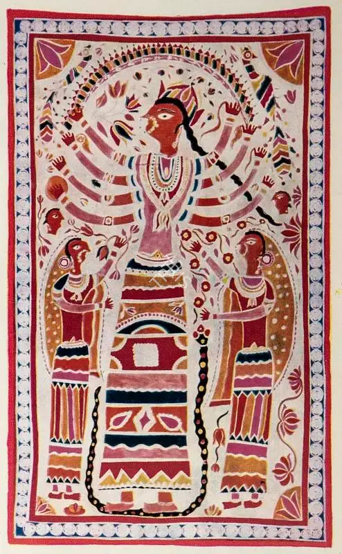 Unknown (Artist). Folk Painting, Mithila. n.d. | Lalit Kala Contemporary, April 1972 | Painting | FineArts | 00535289