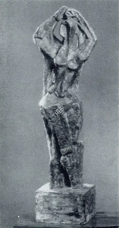 Dhanapal, S. (Artist). Standing Figure. Bronze, 1961 | Marg, December 1962 | Sculpture | FineArts | 00674920