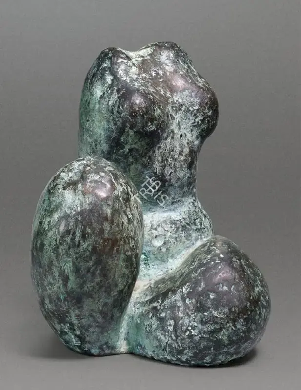 Dasgupta, Prodosh (Artist). Volume in Three Masses. Bronze, c.1954 | Sculpture | FineArts | 00339020