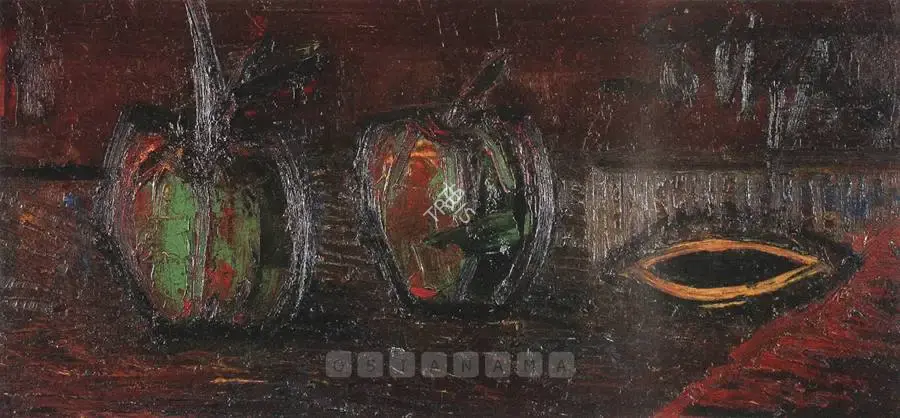 Souza, F.N. (Artist). Apples, 1951 | Painting