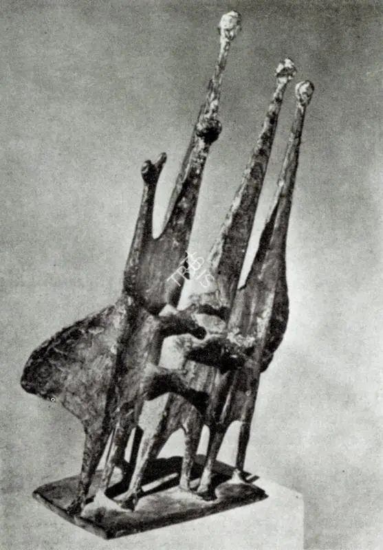 Armitage, Kenneth (Artist). People in a Wind. 1960 | Artrends, July-October 1965 | Sculpture | FineArts | 00551323