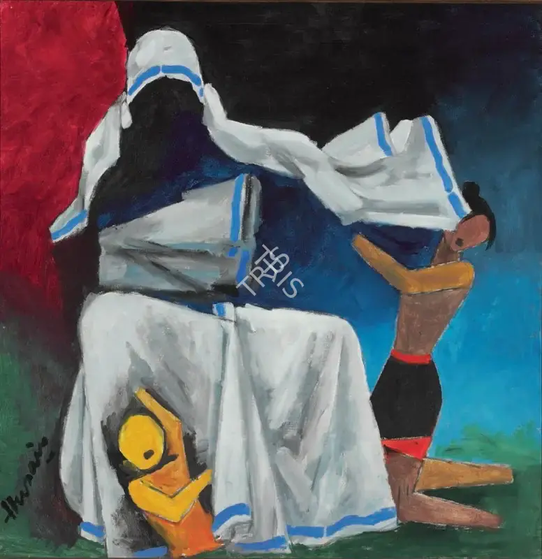 Husain, M.F. (Artist). Untitled (Mother Teresa), c.1980s | Painting