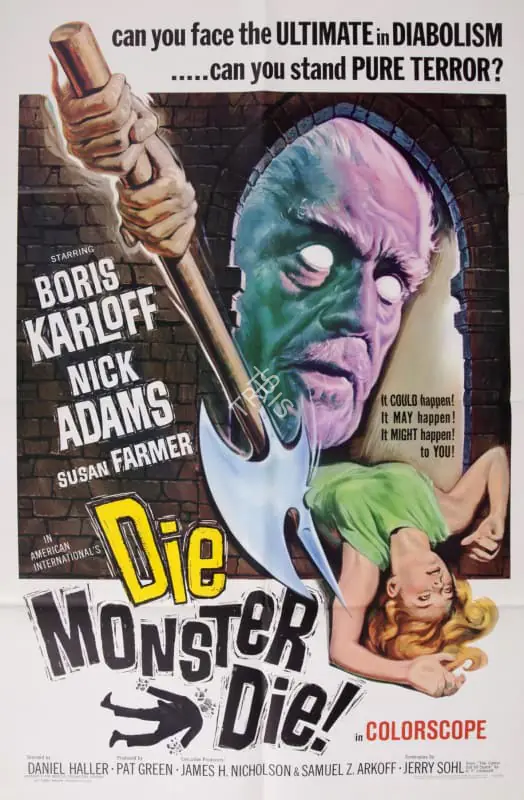 Green, Pat (Producer), Die, Monster, Die!, 1965 | Poster | CinemaEducation | 00789563