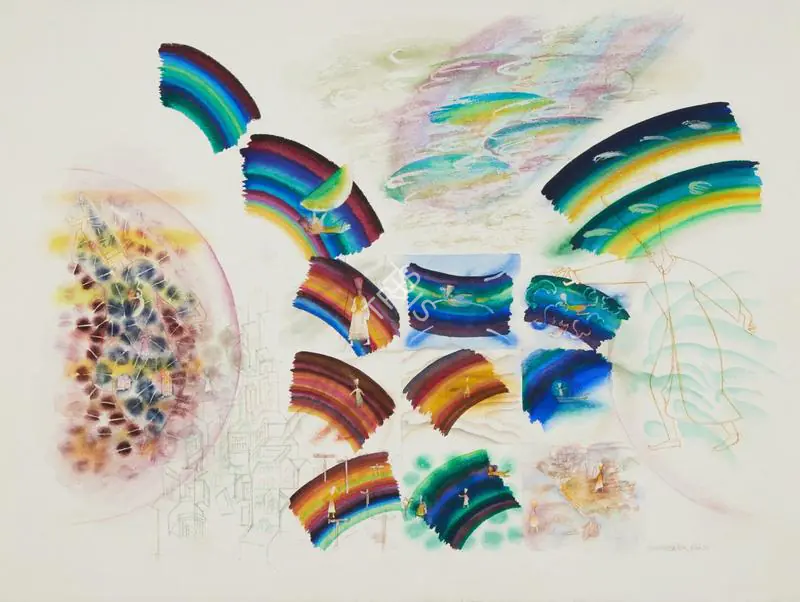 Sheikh, G.M. (Artist). Magician and Mystic. Gouache on arches paper, 1998 | Painting | FineArts | 00353566