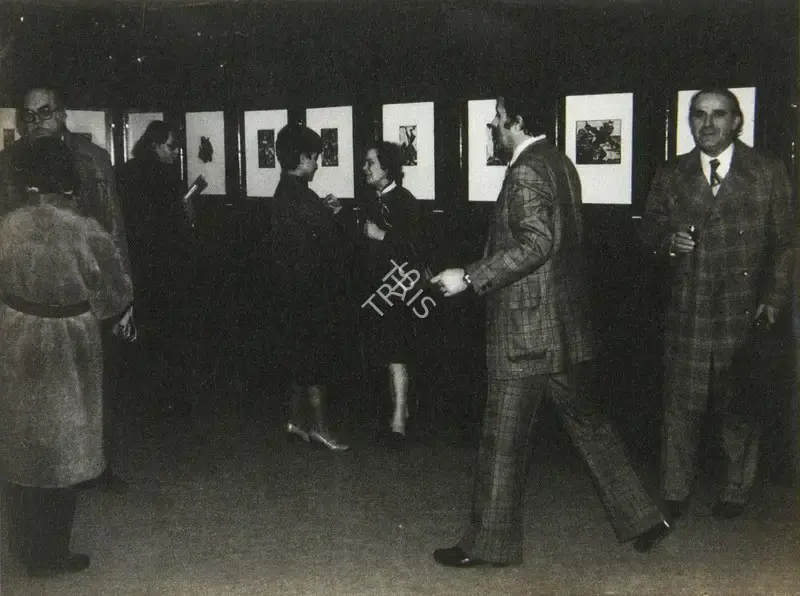 Unknown (Photographer). Opening of Chittaprosad's exhibition, Prague, 1979 | Contemporary Photograph