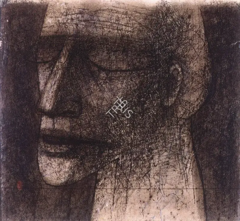Pyne, Ganesh (Artist). Face, n.d. | Painting