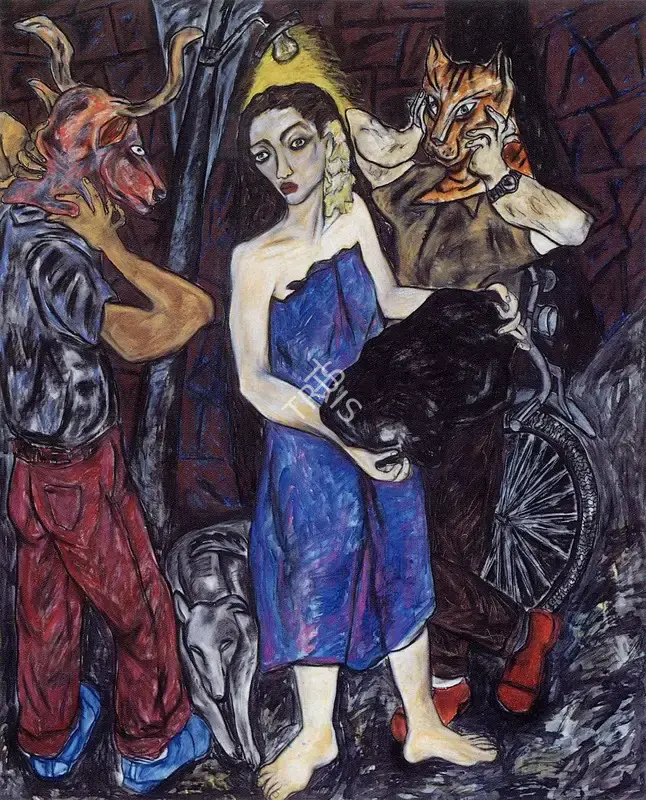 Rodwittiya, Rekha (Artist). In the Illusion the Only Thing Missing is that the Street has no Other Side, n.d. | Painting