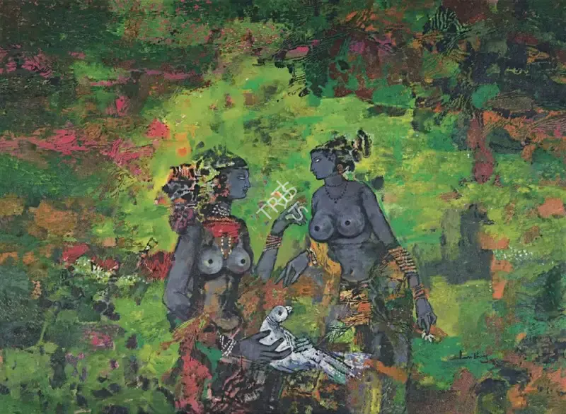 Santhanaraj, A.P. (Artist). Untitled. Oil on canvas, 1992 | Painting | FineArts | 00604688