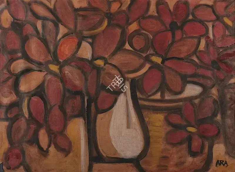 Ara, K.H. (Artist). Still Life. Oil on paper, 1966-1967 | Painting | FineArts | 00417849