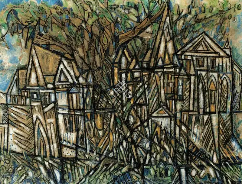 Souza, F.N. (Artist). Untitled (Artist's Studio, Hampstead), 1961 | Painting