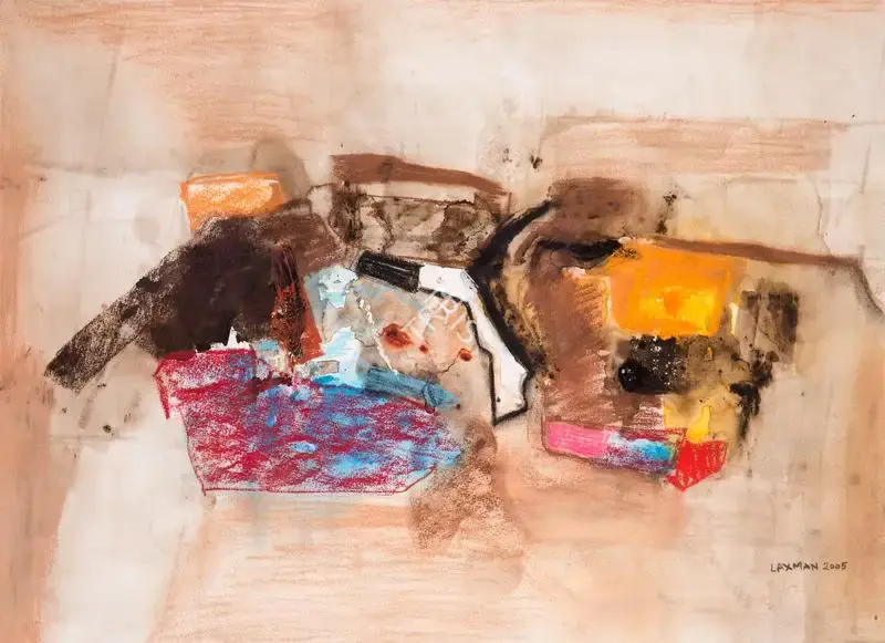 Shreshtha, Laxman (Artist). Untitled. Mixed media on paper, 2005 | Painting | FineArts | 00594685