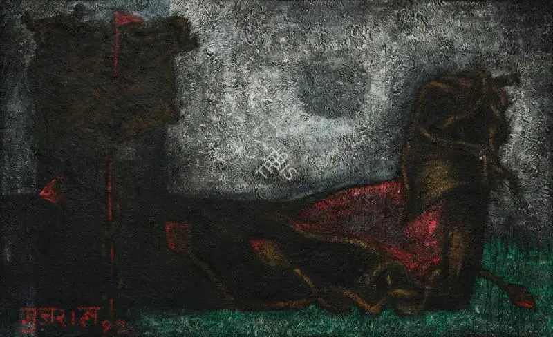 Gujral, Satish (Artist). Untitled. Oil on canvas, 1992 | Painting  | 00868027
