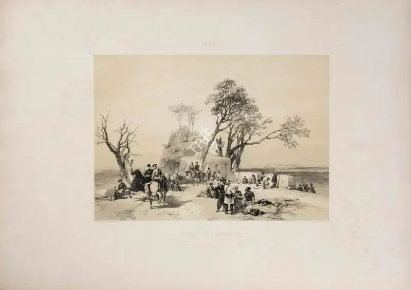 Hardinge, J.D. (Lithographer). British Outpost in advance of Rhodawala, circa 1847 | Lithograph