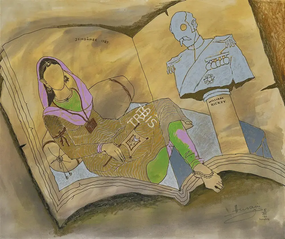 Husain, M.F. (Artist). Jemdanee 1787, 1986 | Painting