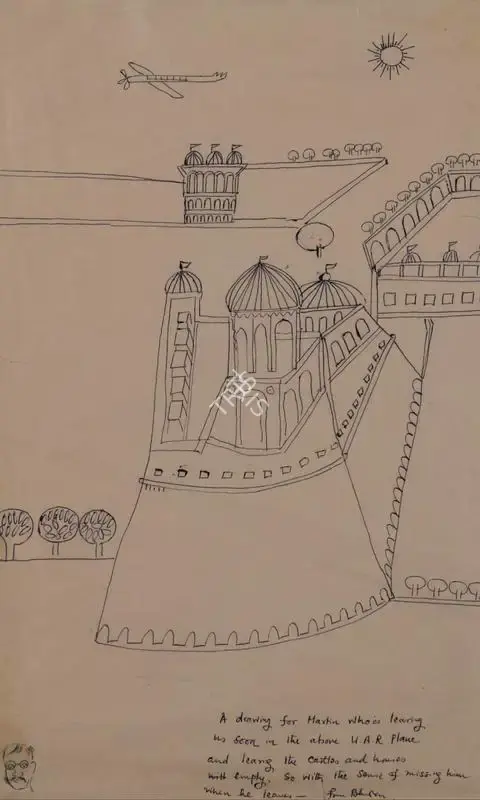Khakhar, Bhupen (Artist). A drawing for Martin who is leaving, n.d. | Drawing