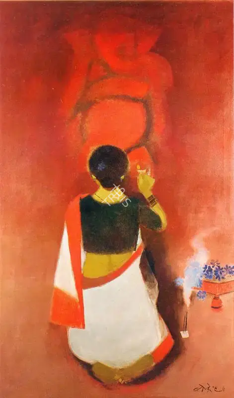 Bendre, N.S. (Artist). Ganesha, 1980 | Painting