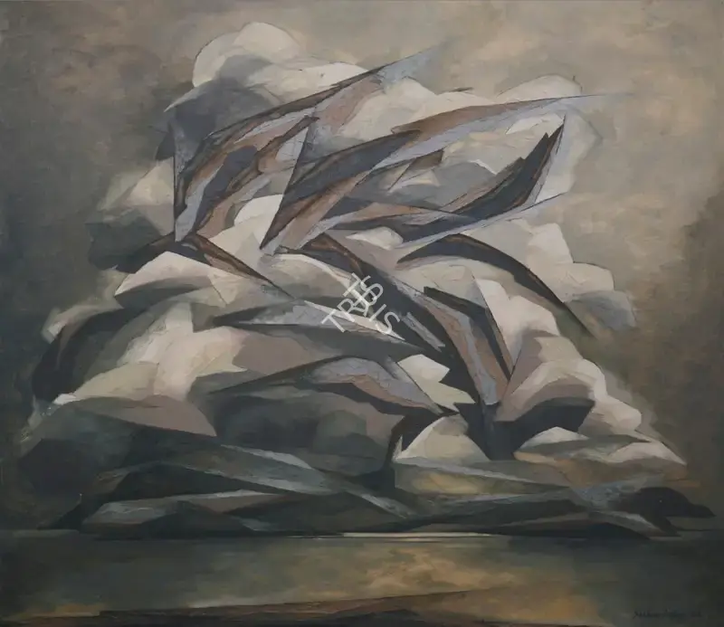 Sabavala, Jehangir (Artist). The Intangible Menace. Oil on canvas, 1963 | Painting | FineArts | 00333077