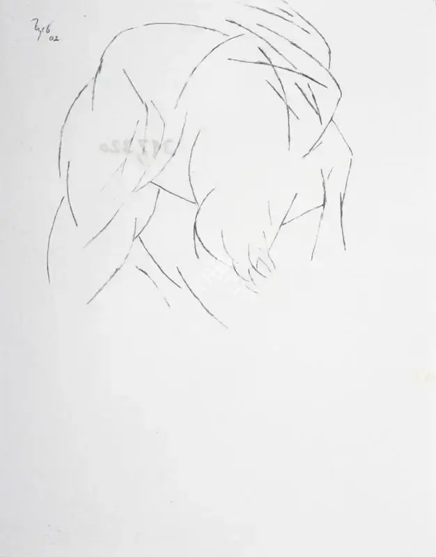 Mehta, Tyeb (Artist). Bird, 2002 | Drawing