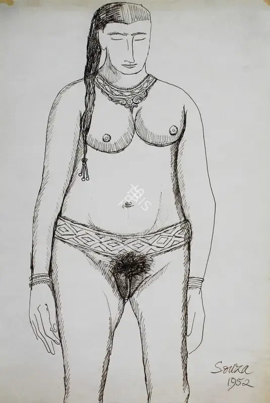 Souza, F.N. (Artist). Untitled, 1952 | Drawing
