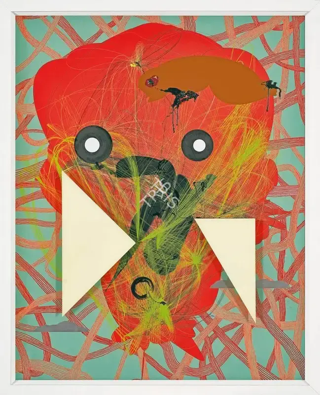 Pande, Aditya (Artist). Obviously Not. Mixed media on paper, 2020 | Painting | FineArts | 00358082