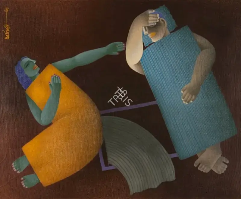 Dasgupta, Dharmanarayan (Artist). Untitled. Tempera on canvas, 1997 | Painting | FineArts | 00332509