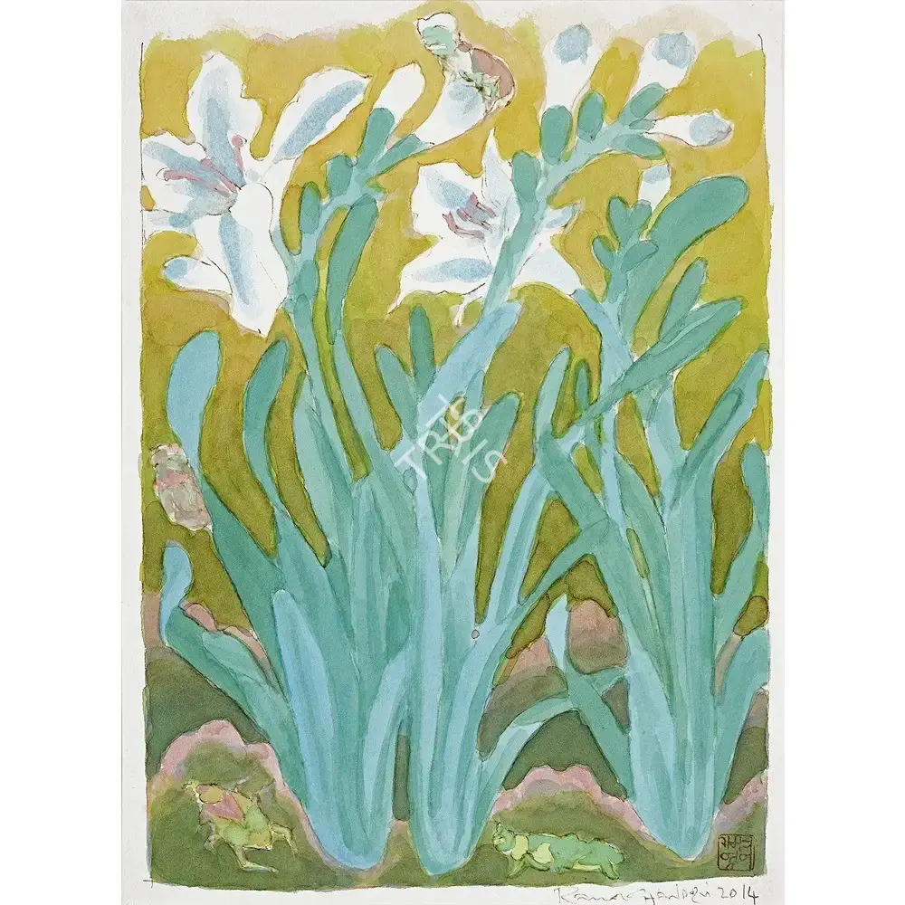 Ramachandran, A. (Artist). Plant with Insect, 2014 | Painting