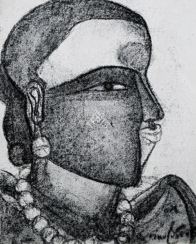 Vaikuntam, Thota (Artist). Untitled. Charcoal on canvas, 2005 | Painting | FineArts | 00355560
