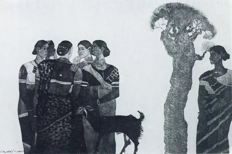 Goud, K. Laxma (Artist). Untitled, 1981 | Graphic Art