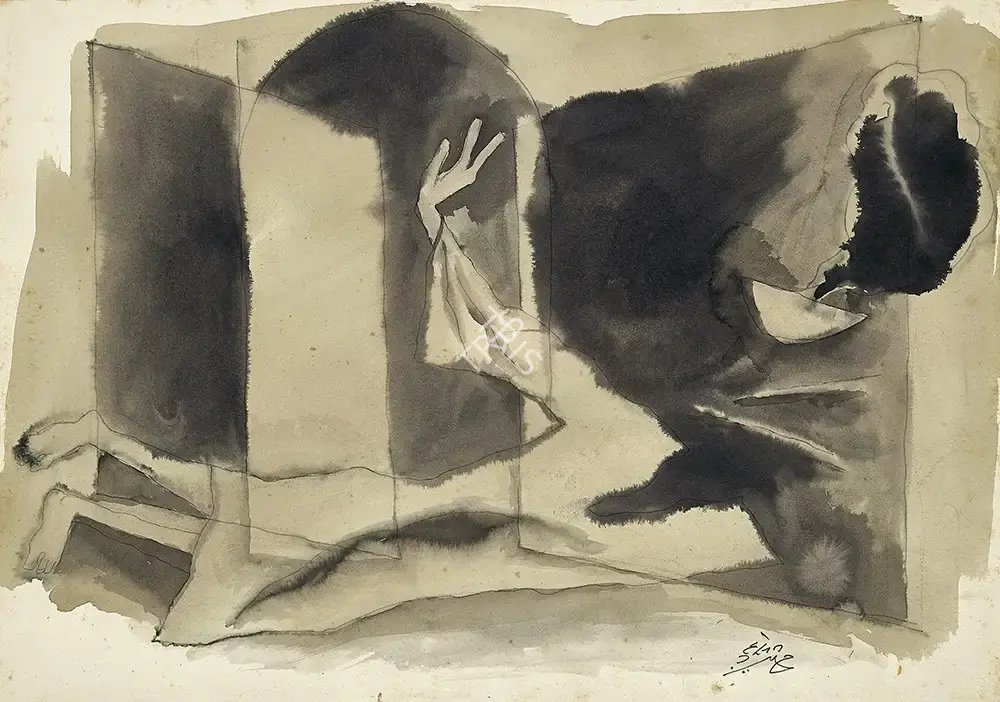Husain, M.F. (Artist). Ghalib, c.1975 | Painting