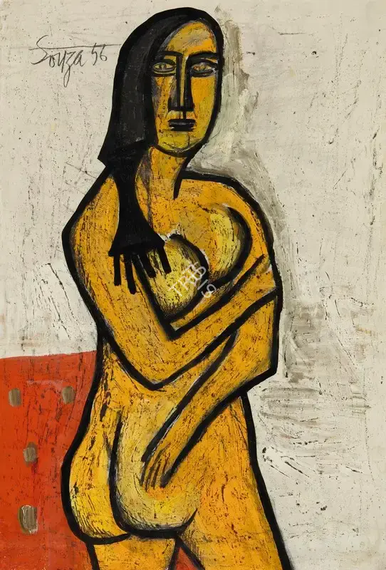 Souza, F.N. (Artist). Nude, 1956 | Painting