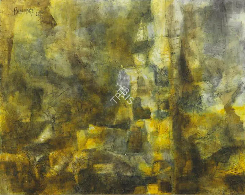 Padamsee, Akbar (Artist). Untitled. Oil on canvas, 1962 | Painting | FineArts | 00335158