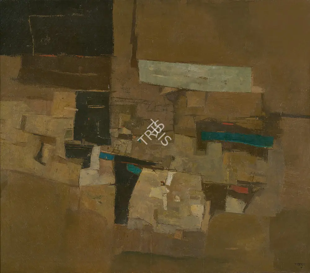 Ramkumar (Artist). Untitled (Benares), 1966 | Painting