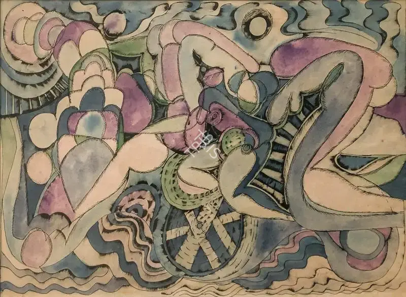 Chandra, Avinash (Artist). Untitled (Abstract), n.d. | Painting