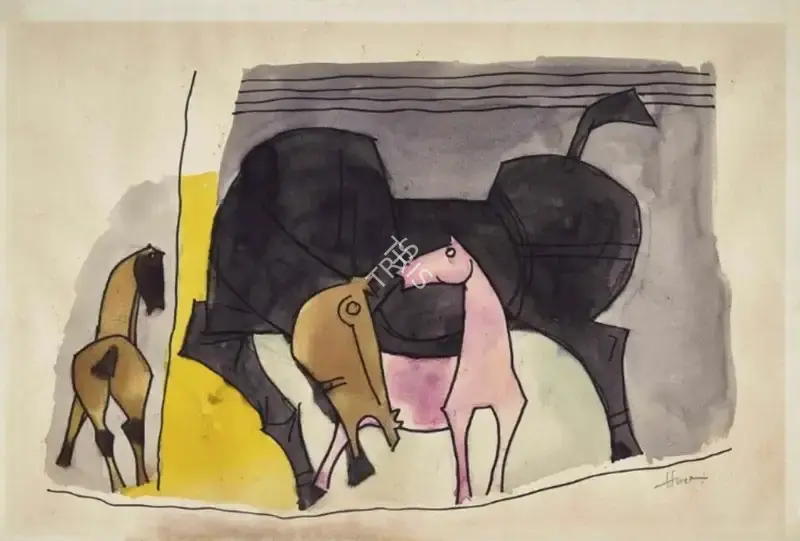 Husain, M.F. (Artist). Untitled, n.d. | Painting