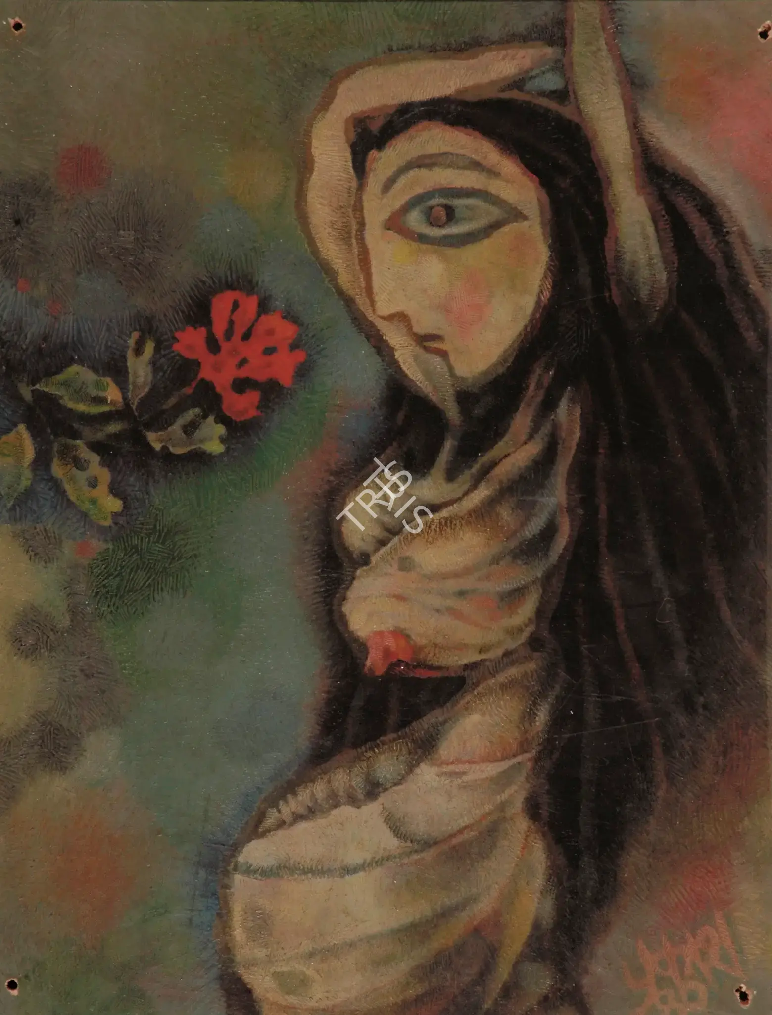 Karmakar, Prokash (Artist). Woman, 1980 | Painting