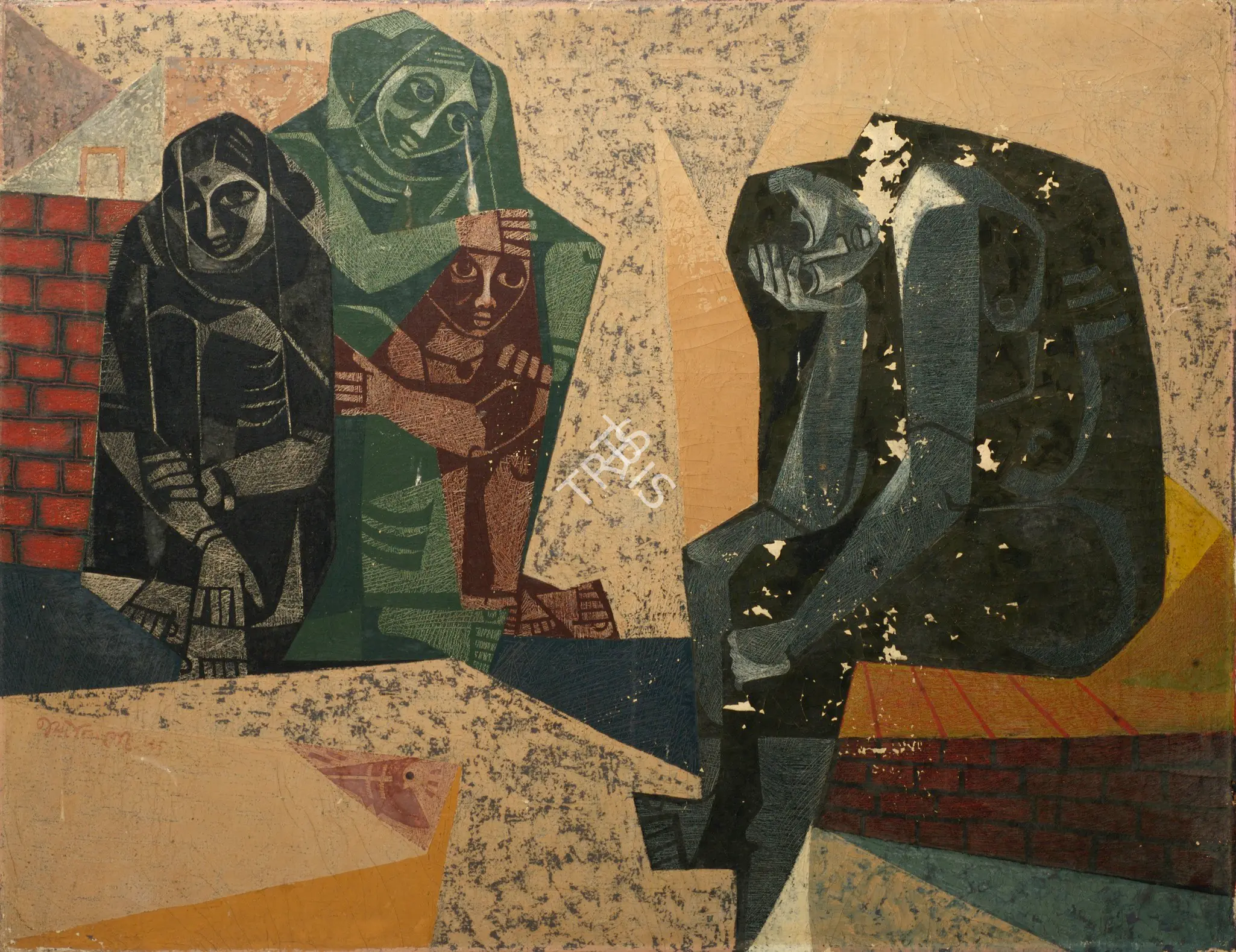 Bhatt, Jyoti (Artist). Problem, 1956 | Painting