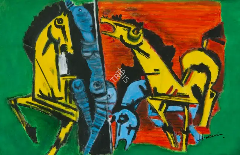 Husain, M.F. (Artist). Untitled, c.1980s | Painting