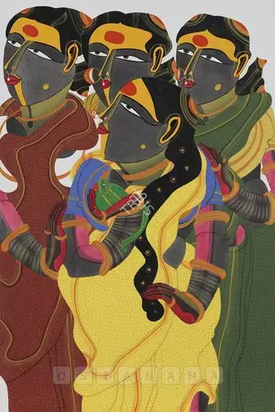 Vaikuntam, Thota (Artist). Untitled. Acrylic on canvas, 2010 | Painting | FineArts | 00755926