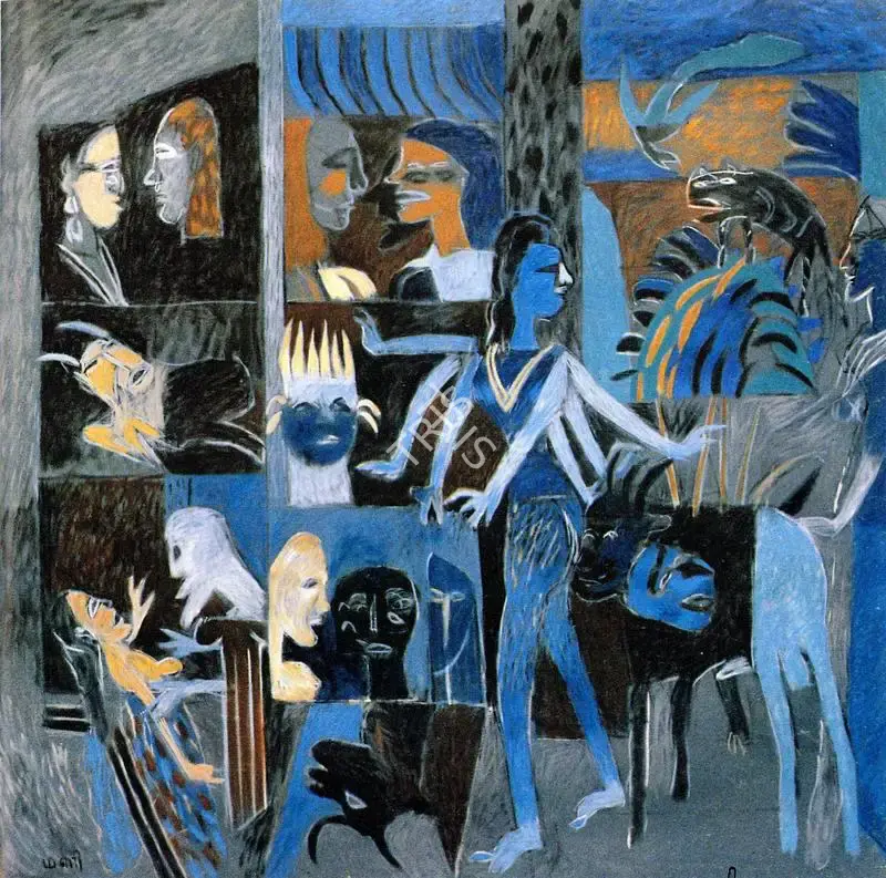 Subramanyan, K.G. (Artist). Odd Encounters, 1994 | Painting