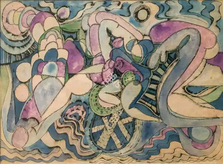 Chandra, Avinash (Artist). Untitled (Abstract), n.d. | Painting
