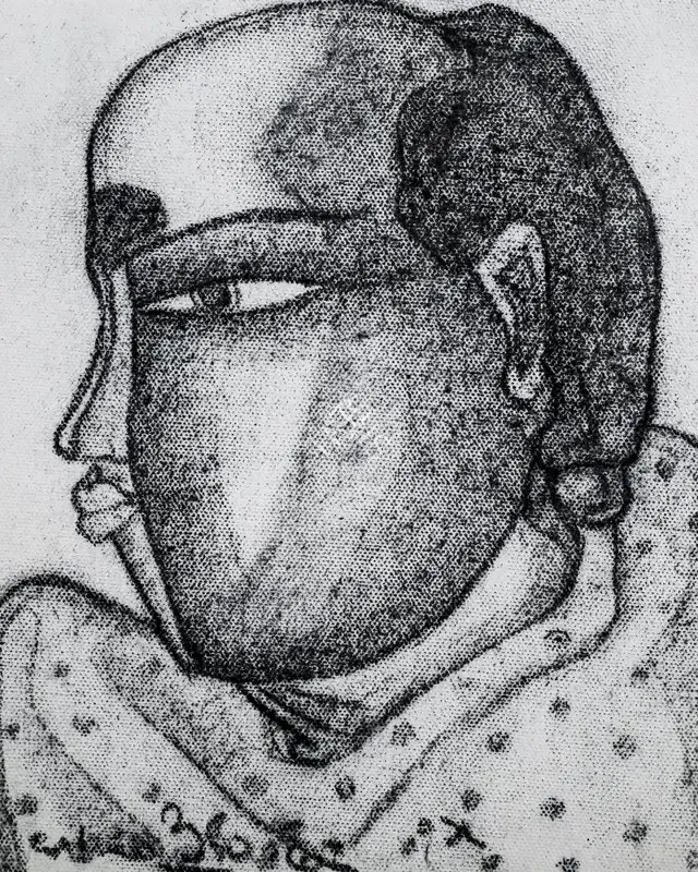 Vaikuntam, Thota (Artist). Untitled. Charcoal on canvas, 2005 | Painting | FineArts | 00355561
