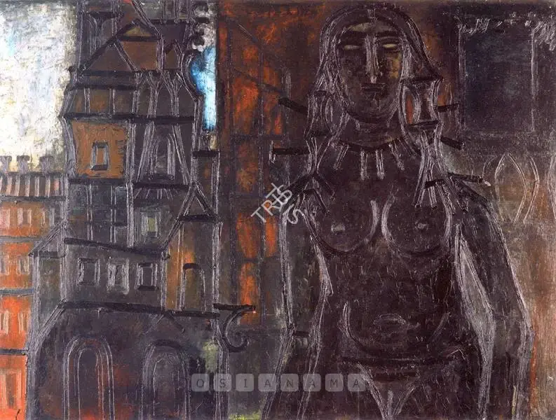 Souza, F.N. (Artist). Untitled, 1954 | Painting