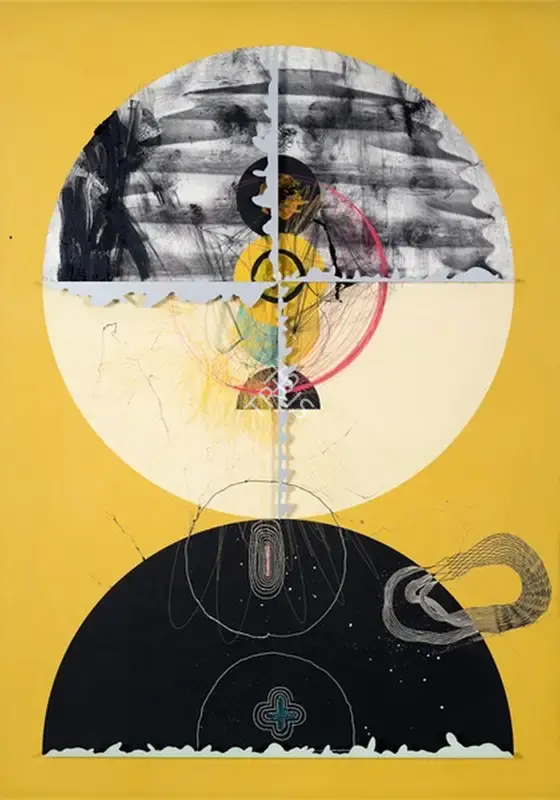 Pande, Aditya (Artist). Half- Life Form XV. Mixed media on archival paper, 2012 | Painting | FineArts | 00647036
