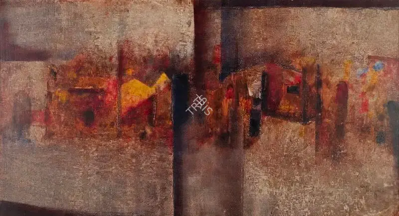 Bakre, S.K. (Artist). Untitled. Oil on canvas, 1967 | Painting | FineArts | 00595767