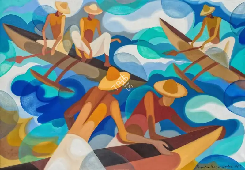 Senanayake, Senaka (Artist). Untitled (Fisherman), 1977 | Painting