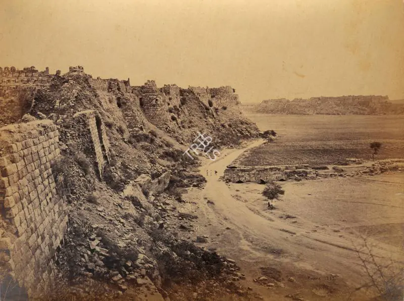 Bourne, Samuel (Photographer). Ruins of Tughlaqabad Fort, Delhi. Albumen print, Mid 1860s | Antiquarian Photograph | Photography | 00116113