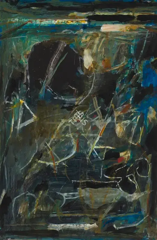 Raza, S.H. (Artist). Untitled, 1981 | Painting