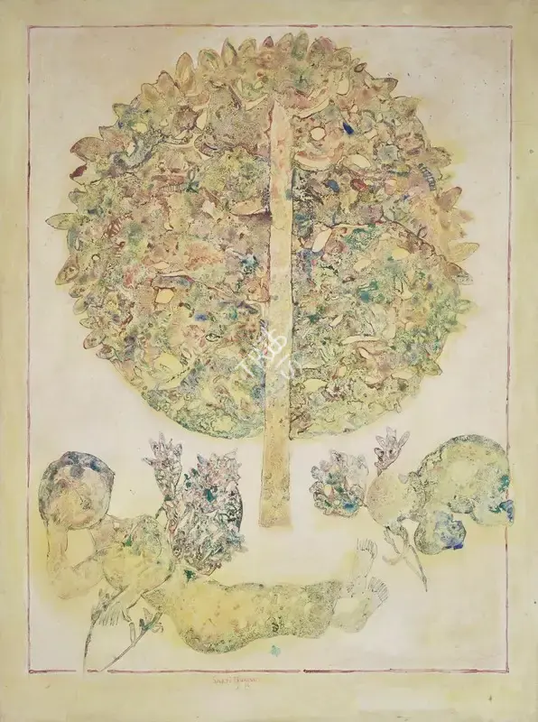 Burman, Sakti (Artist). Untitled (Dream of Maya), 1966 | Painting