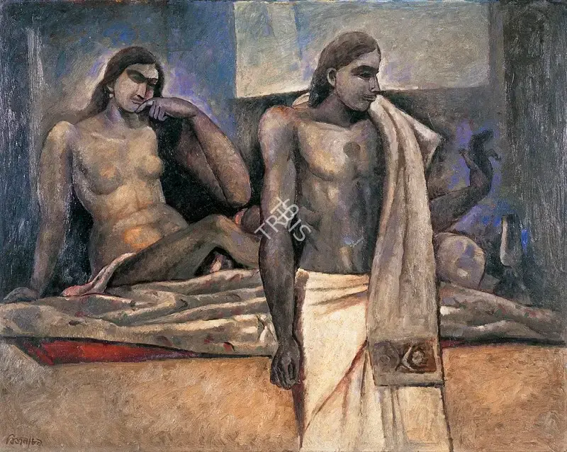 Choudhury, Bijon (Artist). Nati Binodini Series, 1989 | Painting