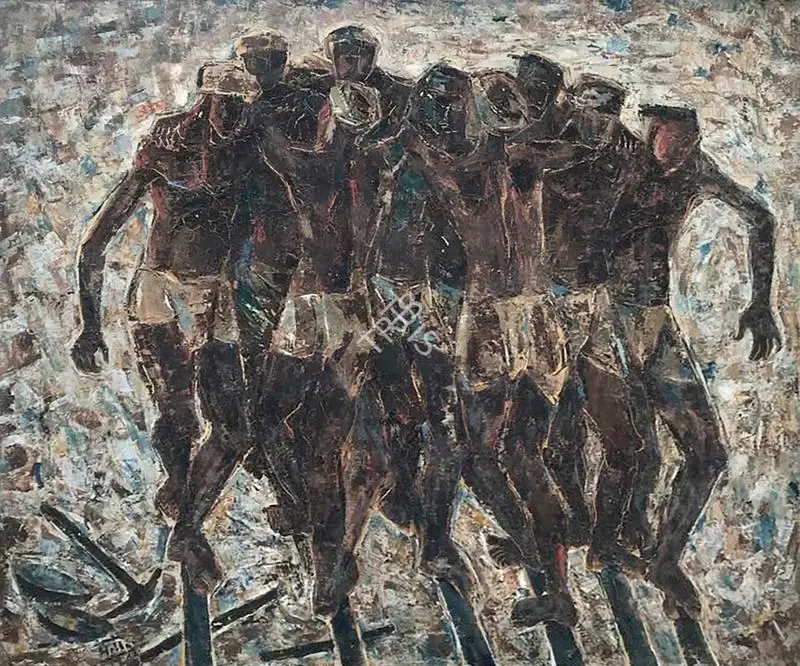 Hebbar, K.K. (Artist). Untitled. Oil on canvas, 1961 | Painting | FineArts | 00417564